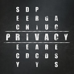 Image showing Privacy concept: Privacy in Crossword Puzzle