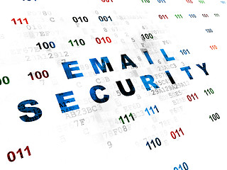 Image showing Privacy concept: Email Security on Digital background