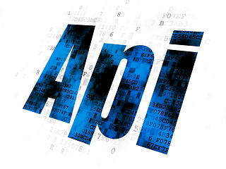 Image showing Programming concept: Api on Digital background