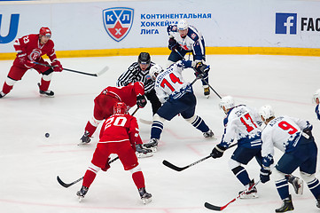 Image showing S. Kostitsyn (74) on face-off