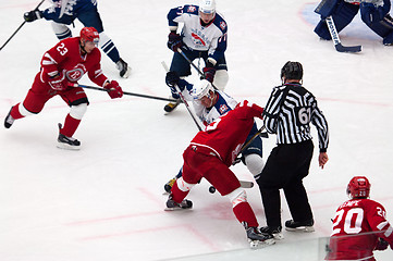 Image showing D. Semin (42) on face-off