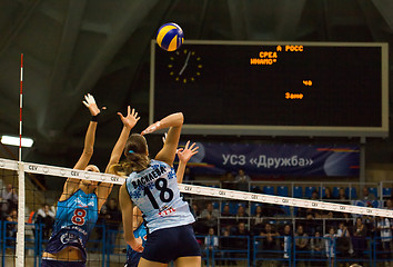 Image showing E. Vasileva (18) attack
