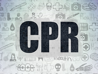 Image showing Medicine concept: CPR on Digital Paper background