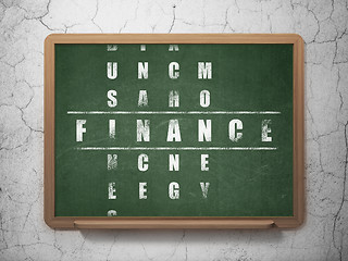 Image showing Money concept: Finance in Crossword Puzzle