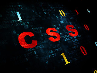 Image showing Software concept: Css on Digital background