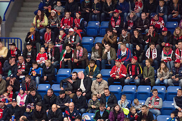 Image showing Fans on tribune