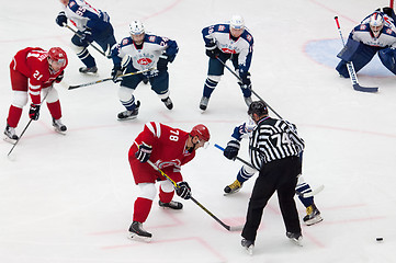 Image showing A. Shibaev (78) on face-off