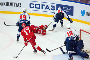 Image showing A. Korolyov fall down