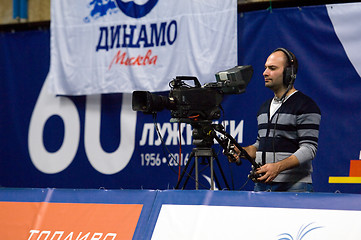 Image showing Camera man working