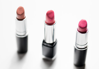Image showing close up of lipsticks range