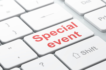 Image showing Business concept: Special Event on computer keyboard background