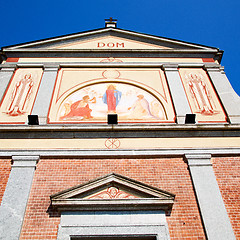 Image showing old architecture in italy europe milan religion and sunlight