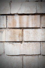 Image showing brick in london   the    abstract    texture of a ancien wall an