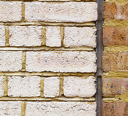 Image showing brick in london   the    abstract    texture of a ancien wall an