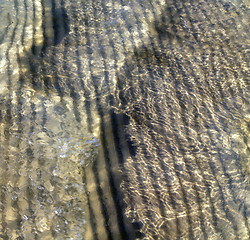 Image showing thailand kho tao bay abstract of a  wet sand and  