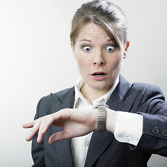 Image showing Businesswoman shocked