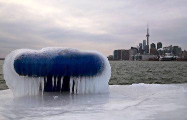 Image showing Toronto Polson Pier Winter