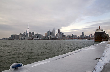 Image showing Toronto Polson Pier Winter