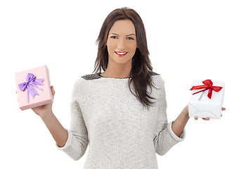 Image showing Woman Holding Gifts