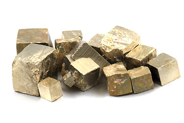 Image showing golden cubes (pyrite mineral)