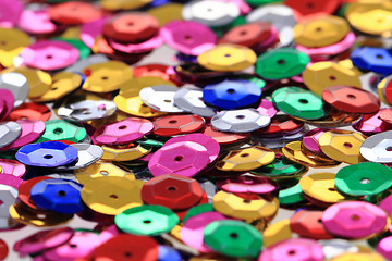 Image showing color metal confetti texture