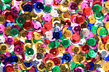 Image showing color metal confetti texture