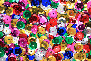 Image showing color metal confetti texture