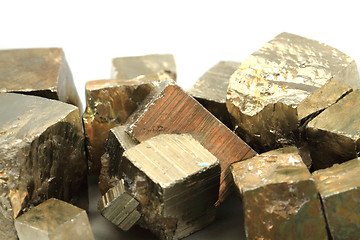 Image showing golden cubes (pyrite mineral)