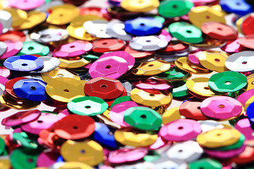 Image showing color metal confetti texture