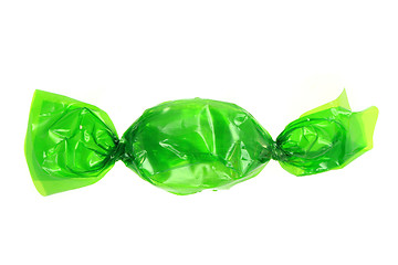 Image showing green bonbon isolated