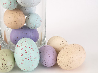 Image showing Pastel Eggs on Display