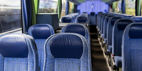 Image showing travel bus interior