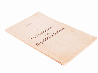 Image showing  Italian Constitution vintage