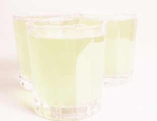 Image showing  Green apple juice vintage