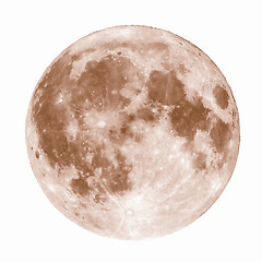 Image showing Retro looking Full moon