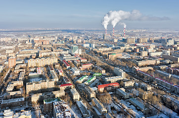 Image showing Residential district near power station. Tyumen