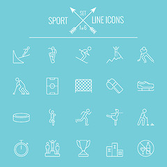 Image showing Sport icon set.