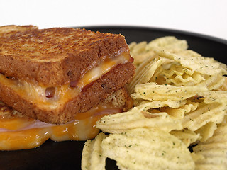 Image showing Grilled Cheese with Ham