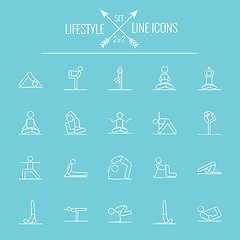Image showing Lifestyle icon set.