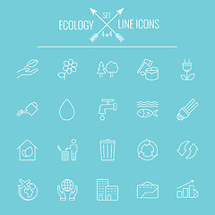 Image showing Ecology icon set.