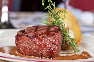 Image showing grilled beef steak