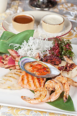 Image showing seafood mix dish