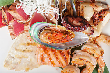 Image showing seafood mix dish