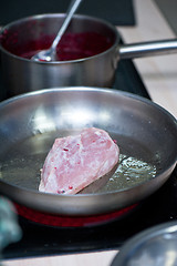 Image showing chicken breast roasting