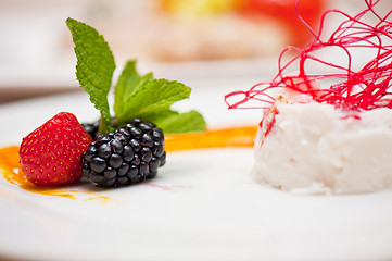 Image showing yogurt souffle closeup