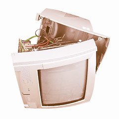 Image showing  Old TV set vintage