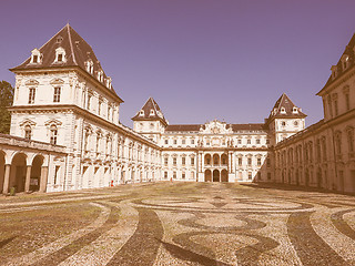 Image showing Retro looking Castello del Valentino in Turin