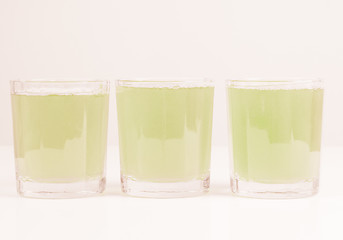 Image showing  Green apple juice vintage