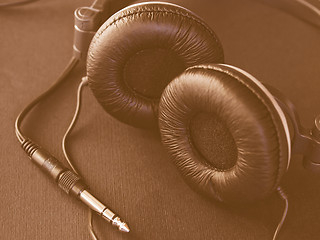 Image showing  Headphones vintage