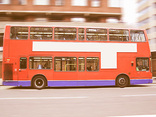 Image showing  Double decker London bus vintage